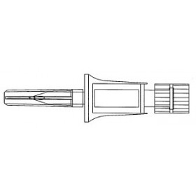 Item# C355 CODAN Chemoprotect® Spike, dispensing pin with 0.2 micron air filter, female luer-lock with cap, 5.0 micron fluid filter 50/CS